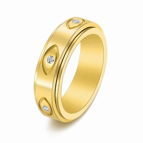 bright light the Eye of God Tungsten Ring For Men