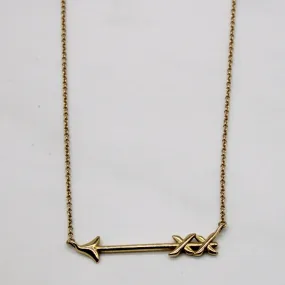Glamorous look Natural Elements 'Tiffany & Co' Arrow Necklace | 16" |