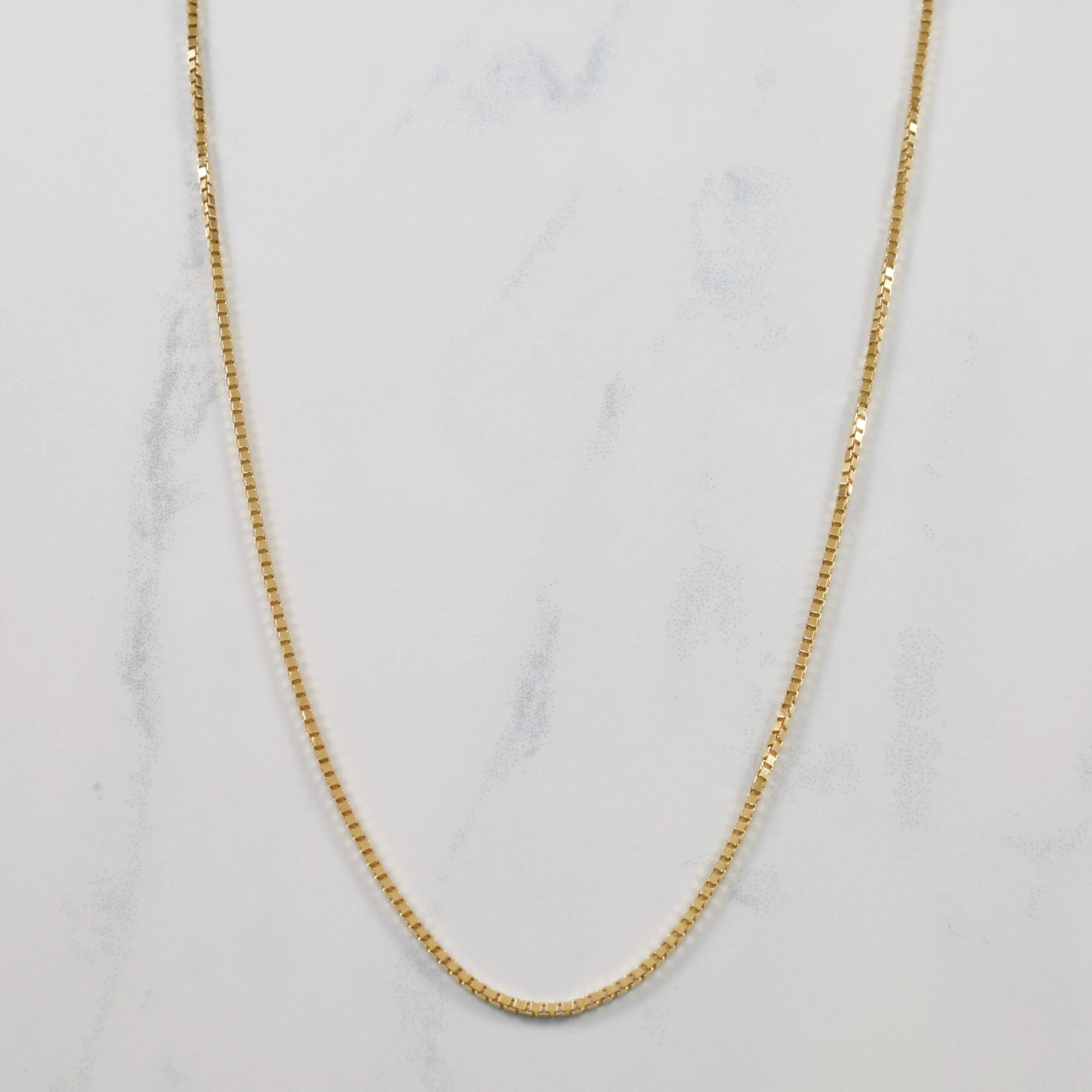 Versatile Accent 10k Yellow Gold Box Chain | 16" |