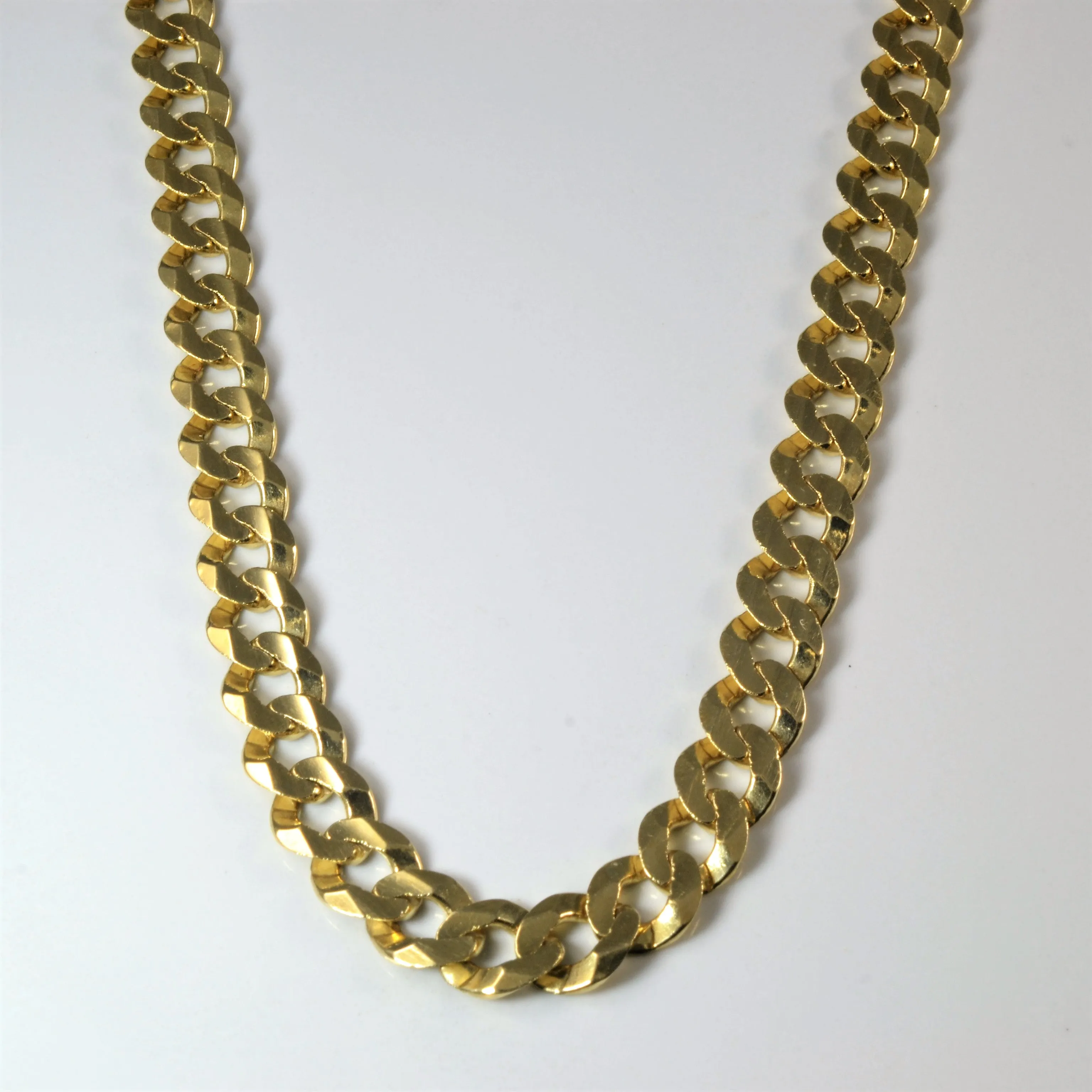 10k Yellow Gold Curb Chain | 22" | Sun Kissed
