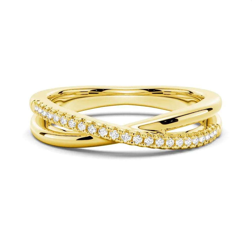 Petite Twisted Band Sterling Silver Wedding Band Classic Form Perfect Accessory