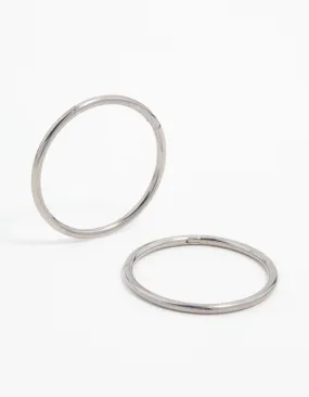 Effortless Chic Titanium Sleeper Earrings 16 mm