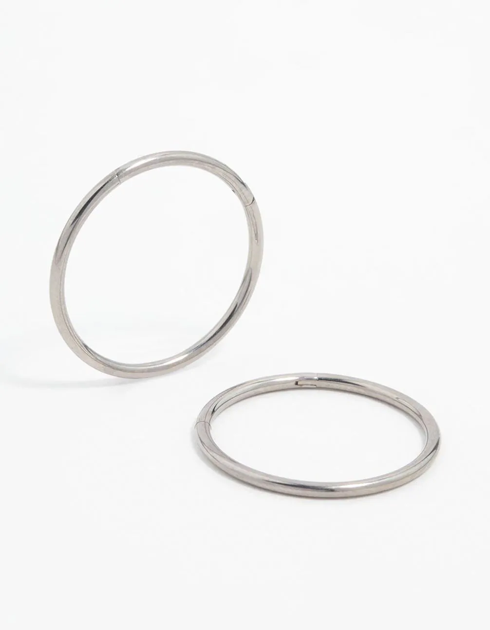 Effortless Chic Titanium Sleeper Earrings 16 mm