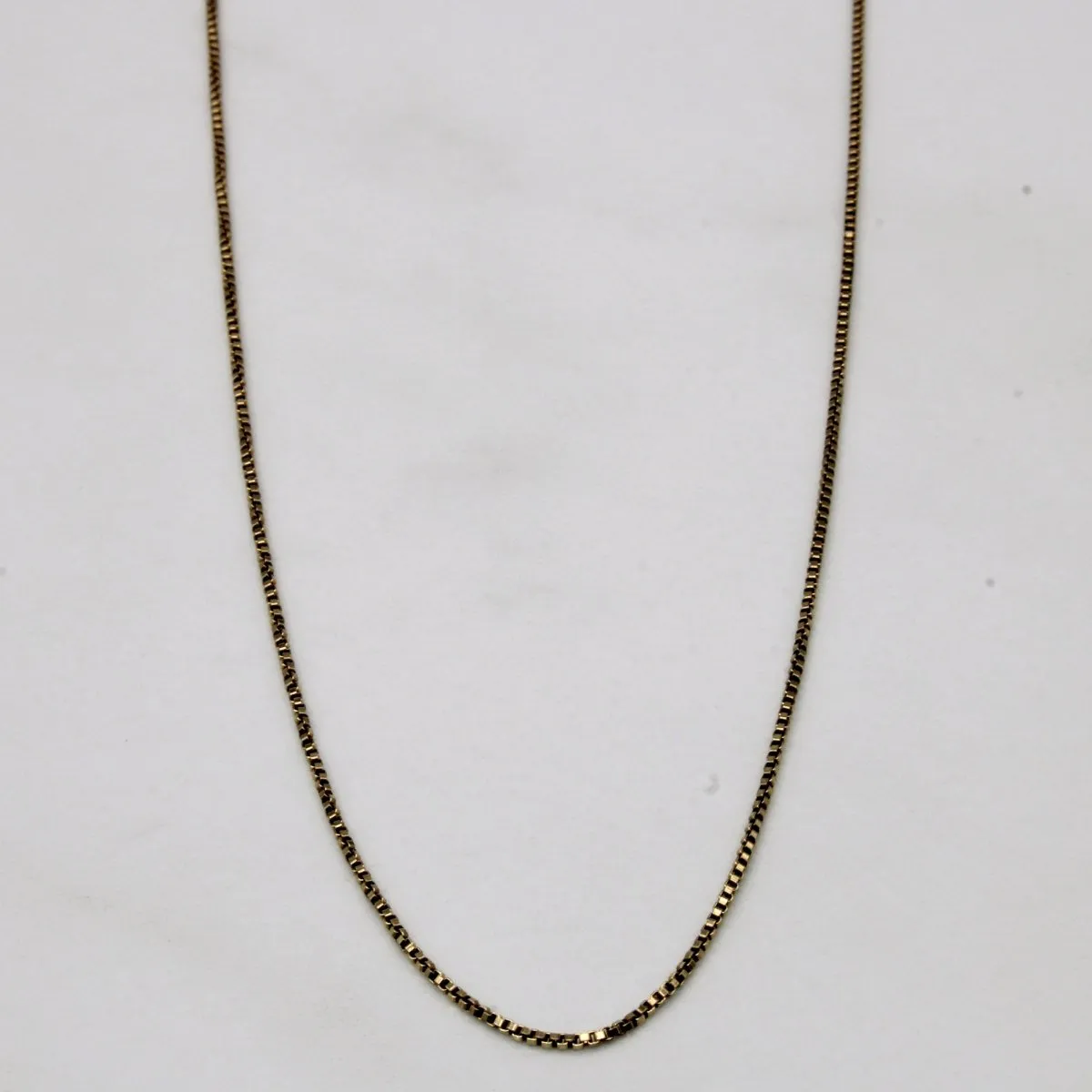 10k Yellow Gold Box Link Chain | 25" | Stylish Highlight