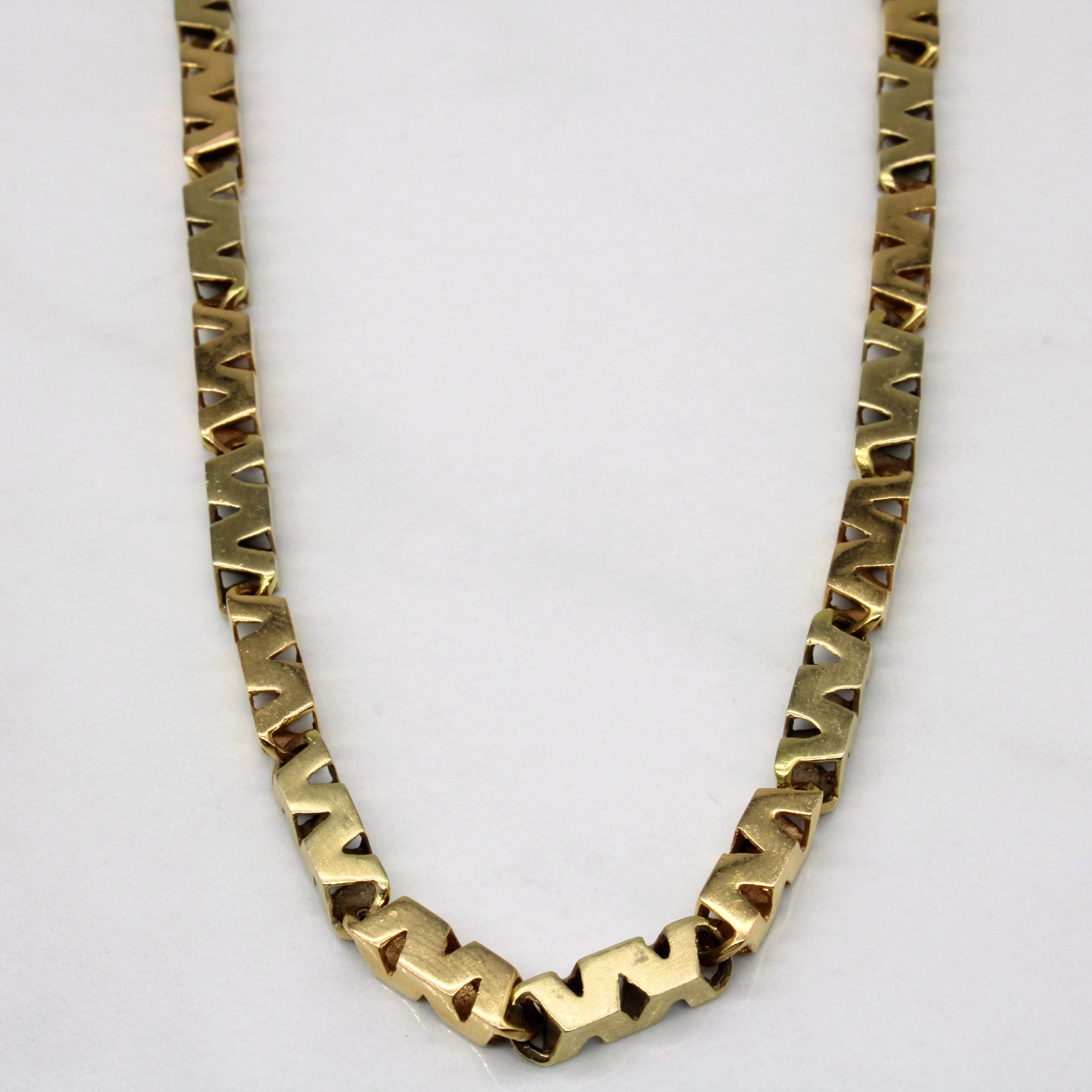 18k Yellow Gold Necklace | 20" | Subtle Sparkle Inspired Feature