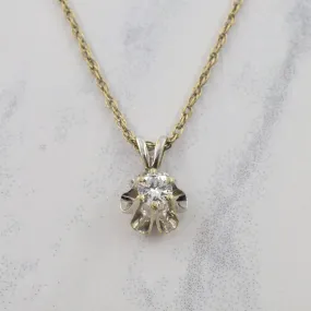 Cathedral Diamond Pendant Necklace | 0.15ct | 16.5" | Opulent Glow Cool feature