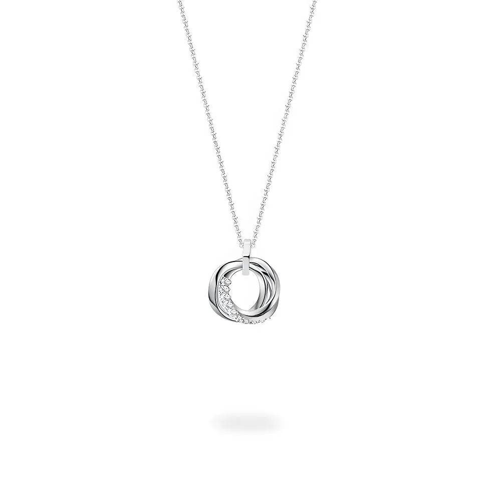 Trinity Infinity Necklace Pendant Sleek Finish