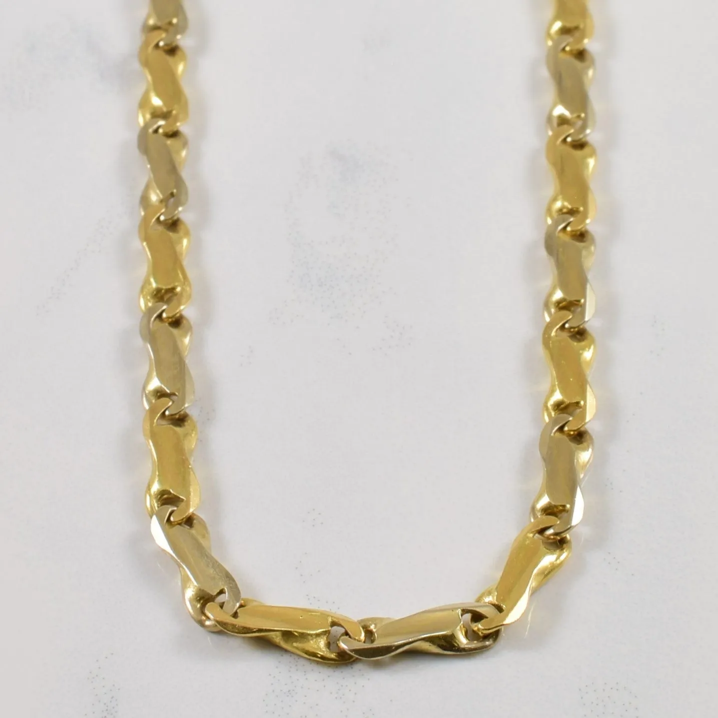 18k Yellow Gold Fancy Chain | 20" | Romantic Style