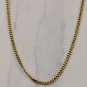 Night Shine Special Accent 18k Yellow Gold Curb Chain | 26" |