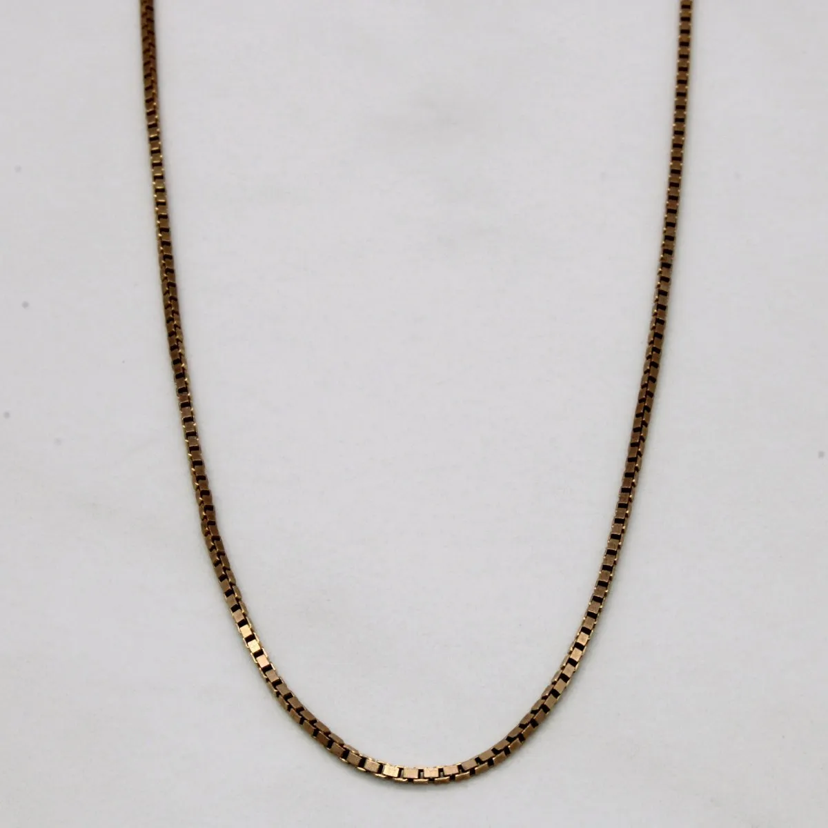 Instant Shine 10k Yellow Gold Box Link Chain | 21" |