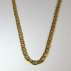 14k Yellow Gold Anchor Chain | 21.5" | Fashion Statements Polished Accessory
