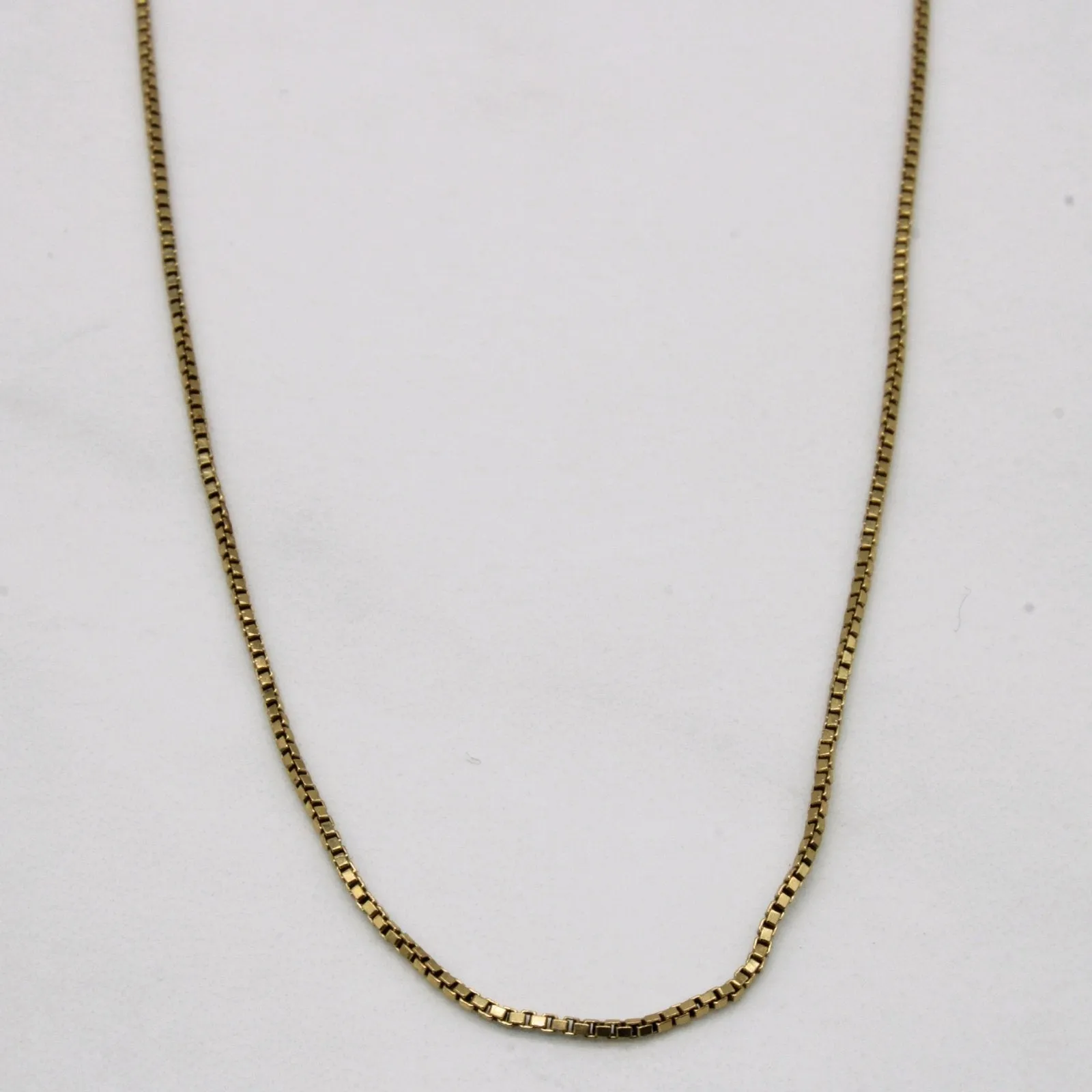 Everyday Sparkle Unique Radiance 10k Yellow Gold Box Link Chain | 20" |