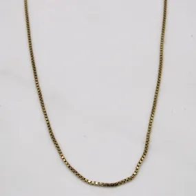 Everyday Sparkle Unique Radiance 10k Yellow Gold Box Link Chain | 20" |