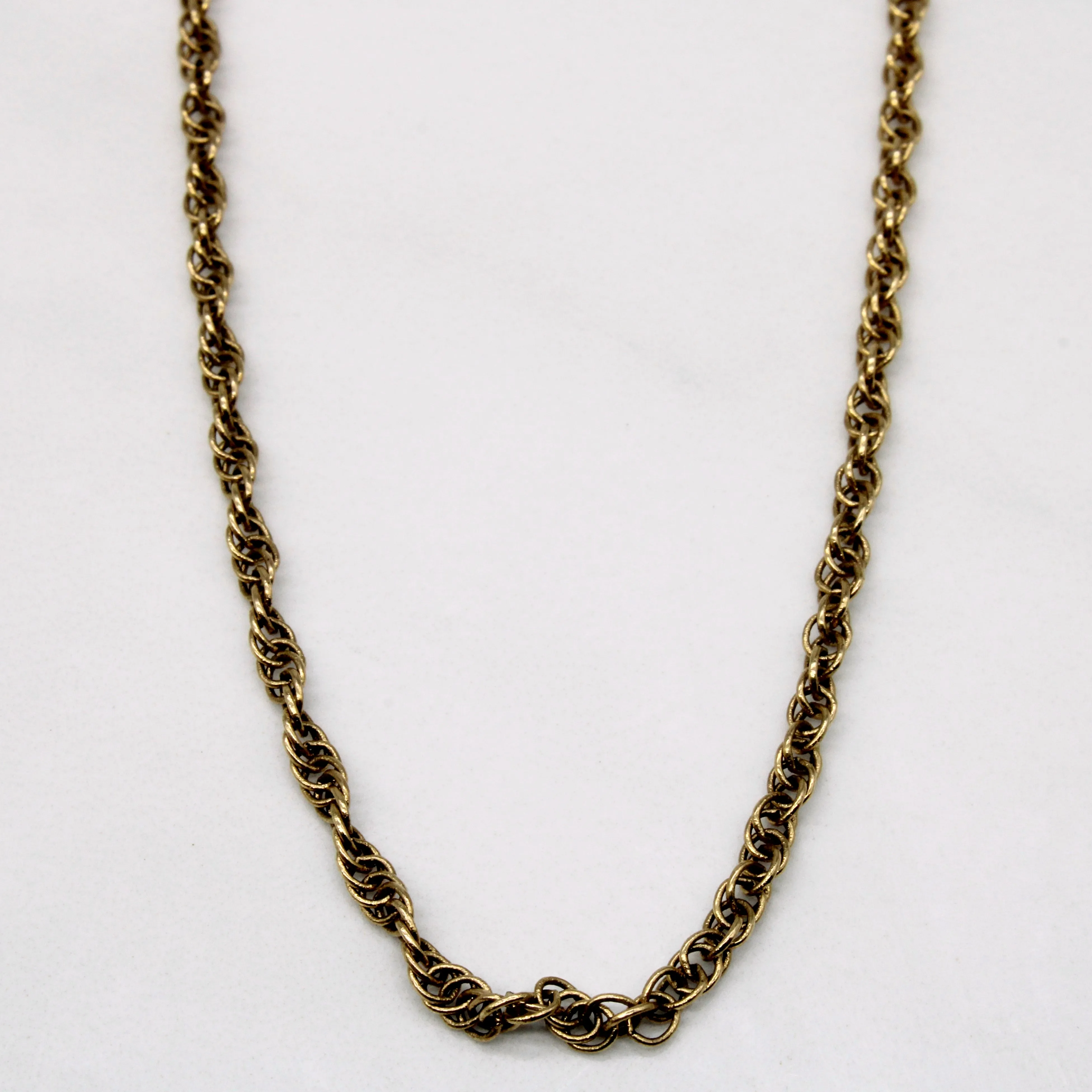 10k Yellow Gold Woven Circle Link Chain | 18" | Eye Catching