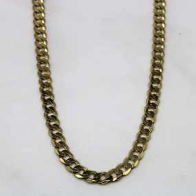 10k Yellow Gold Curb Chain | 24" | Fashion Appeal