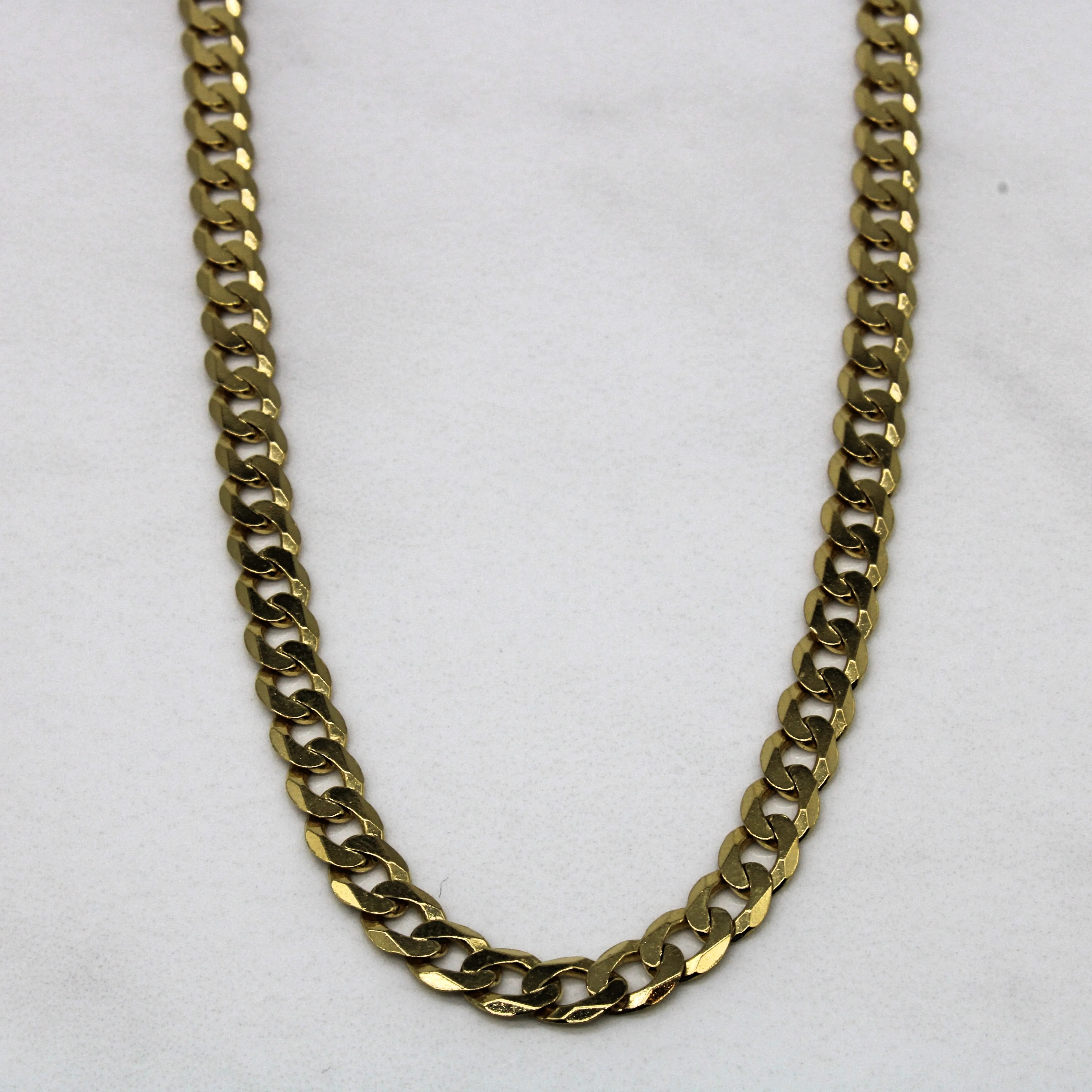 10k Yellow Gold Curb Chain | 24" | Fashion Appeal