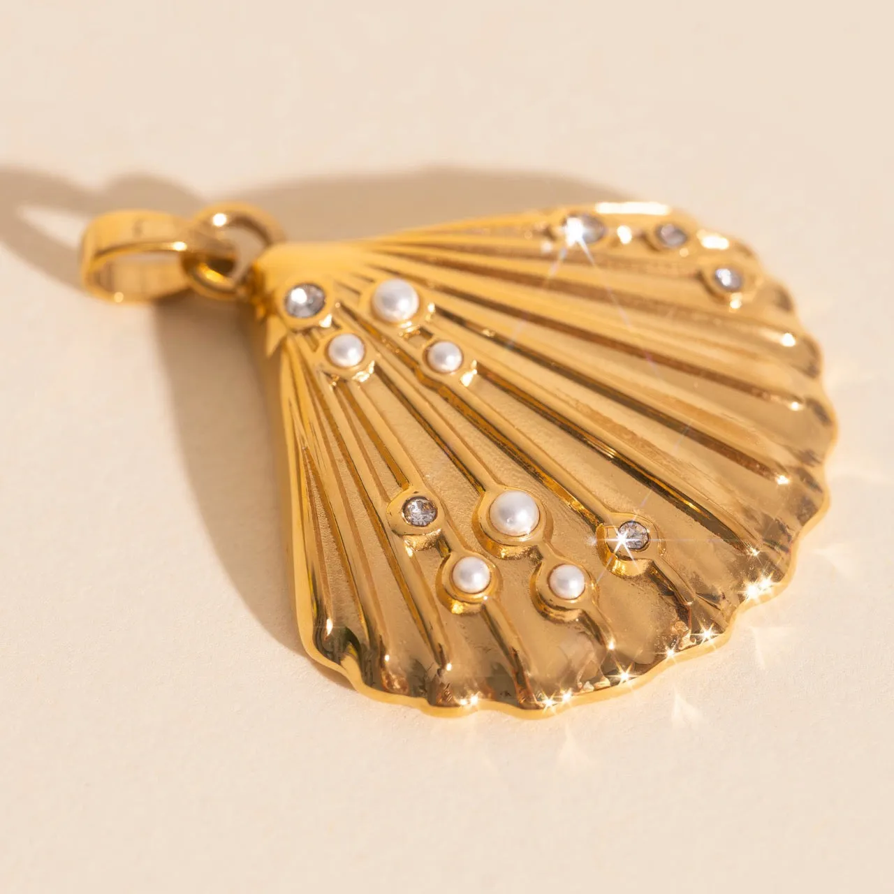 Sandbar Shell Necklace Charm Modern Vibe Subtle Detail