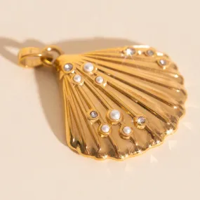 Sandbar Shell Necklace Charm Modern Vibe Subtle Detail