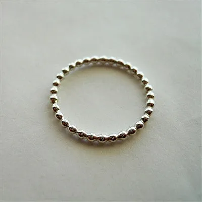 Silver Bead String Stacker Amazing Embellishment