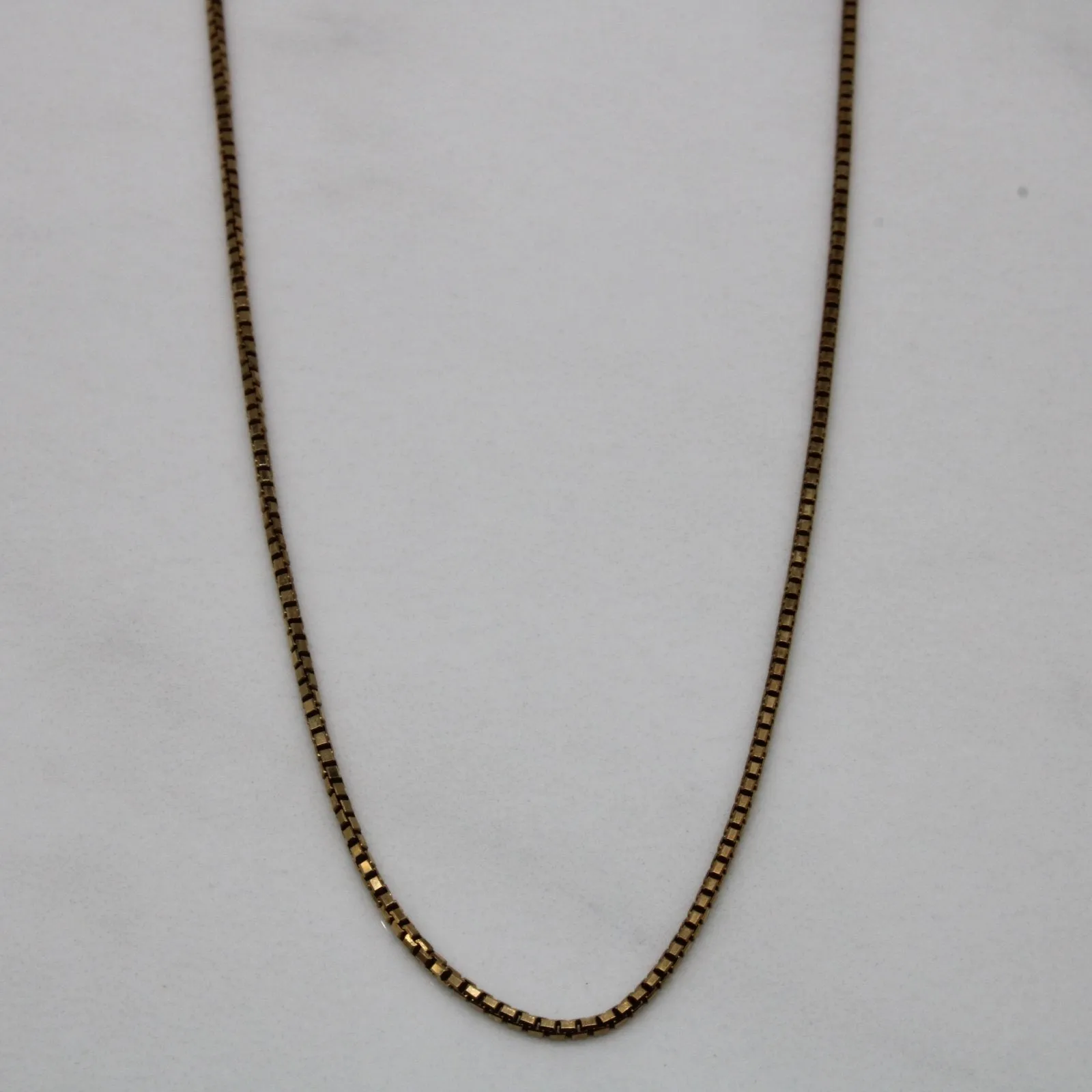 10k Yellow Gold Box Chain | 20" | Street Style