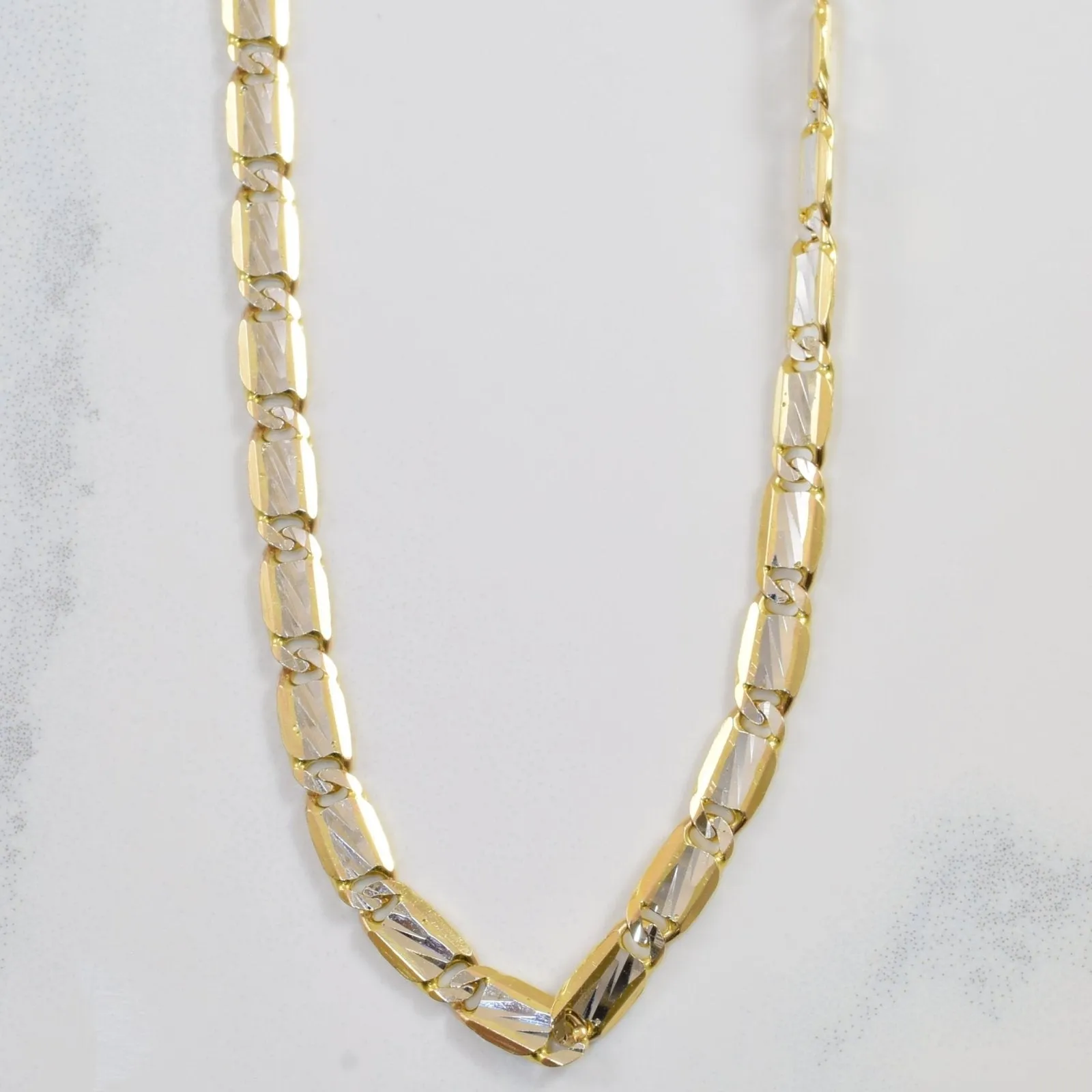 Daily Match Seasonal Pairing 10k Yellow & White Gold Fancy Chain | 16" |