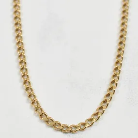 Sophisticated Appeal Model Shot 10k Yellow Gold Curb Chain | 27.50" |