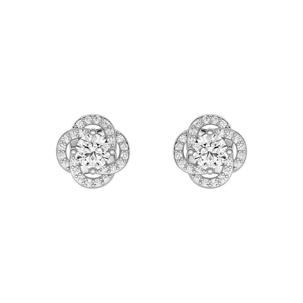 Radiating Sunburst Moissanite Stud Earrings Timeless Jewelry Look
