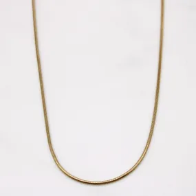 10k Yellow Gold Snake Chain | 20" | Sleek Spark