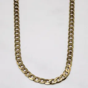 Soft Mood Urban Favorite 9k Yellow Gold Curb Link Chain | 20" |