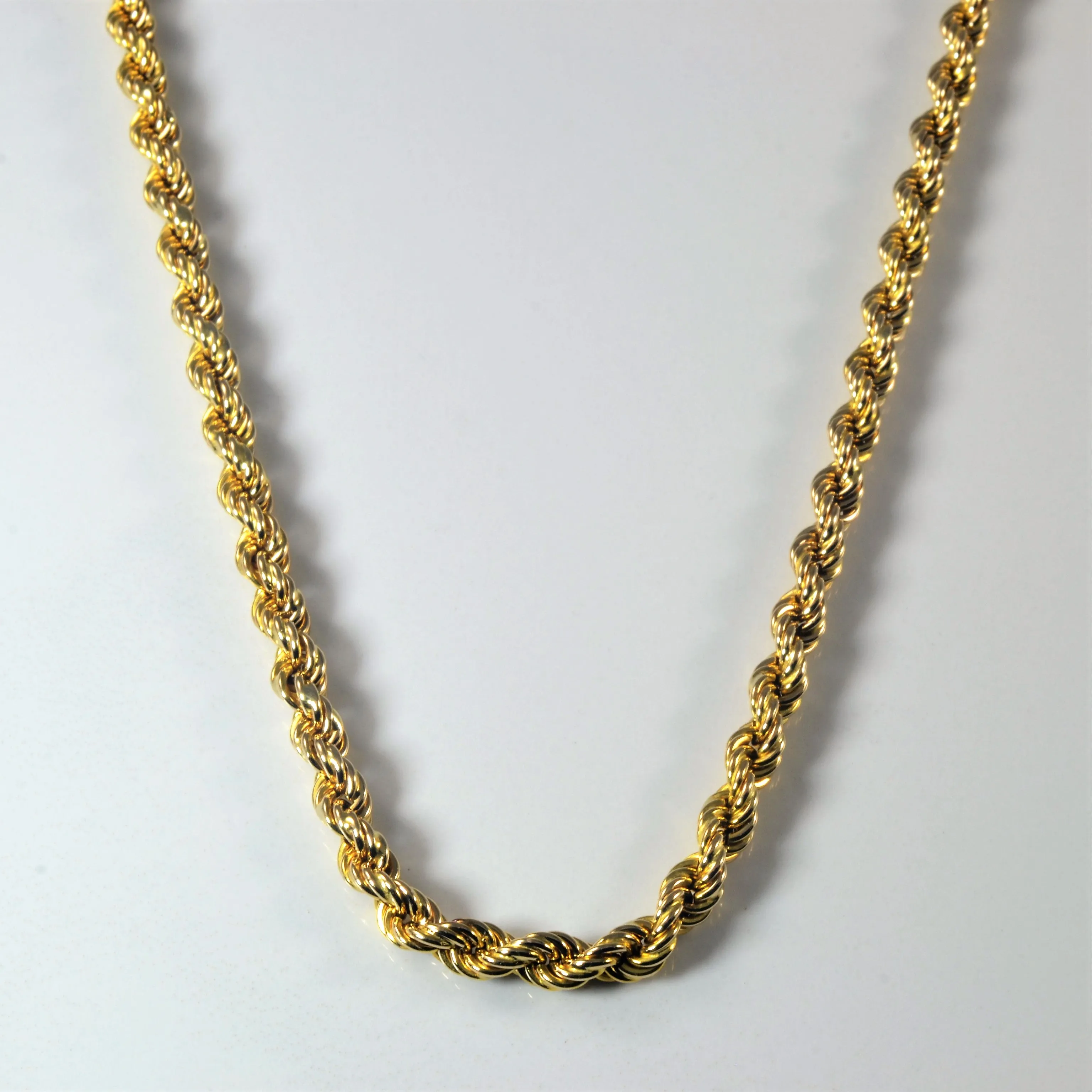 14k Yellow Gold Rope Chain | 24" | Everyday Charm