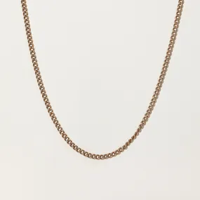 10k Rose Gold Curb Chain | 21.25" | Fall Vibes