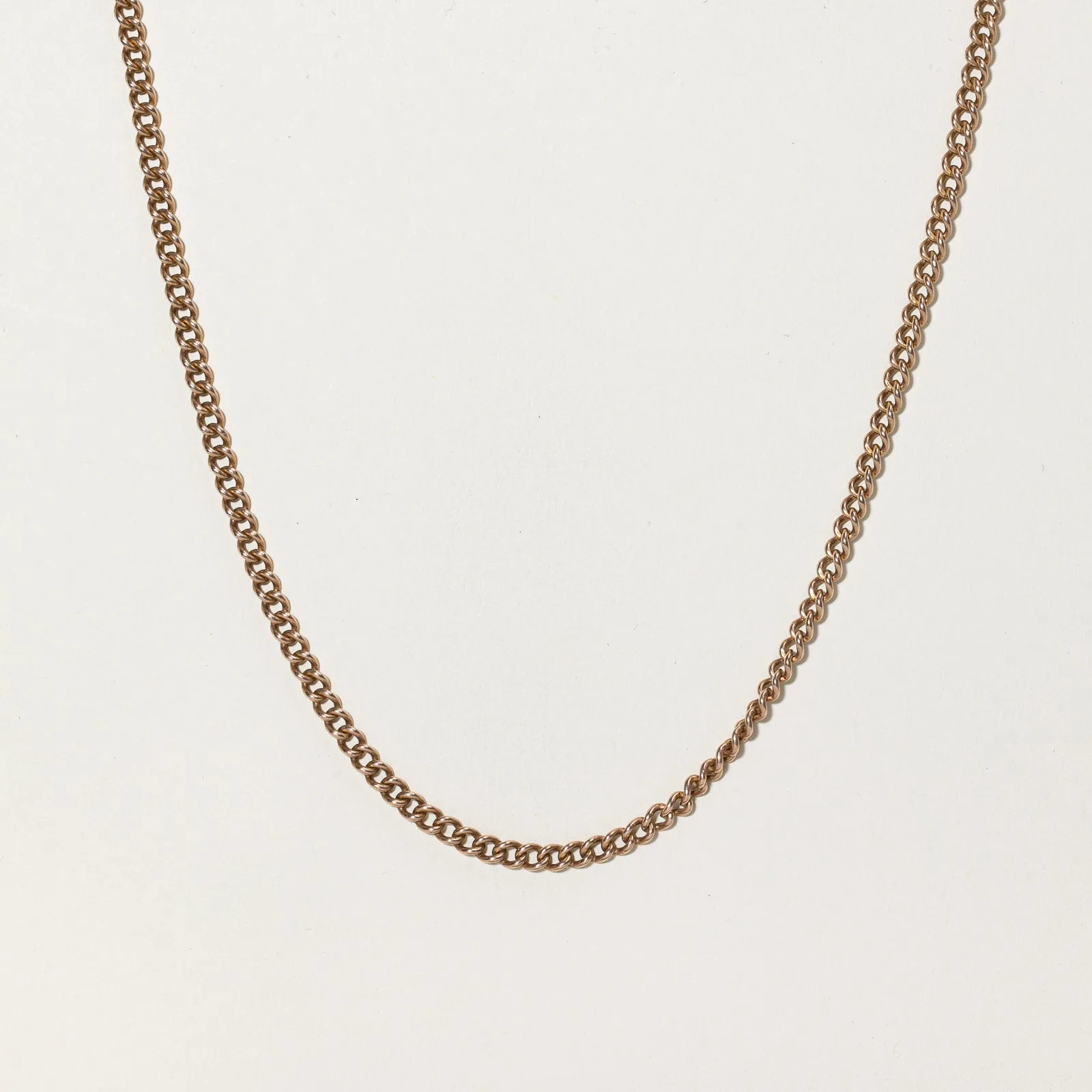 10k Rose Gold Curb Chain | 21.25" | Fall Vibes