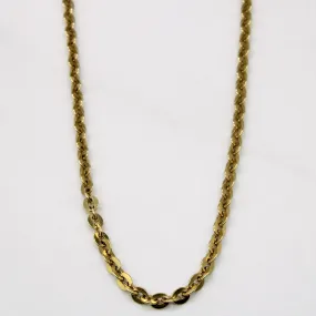 Bold Pieces Design 10k Yellow Gold Oval Link Chain | 24" |