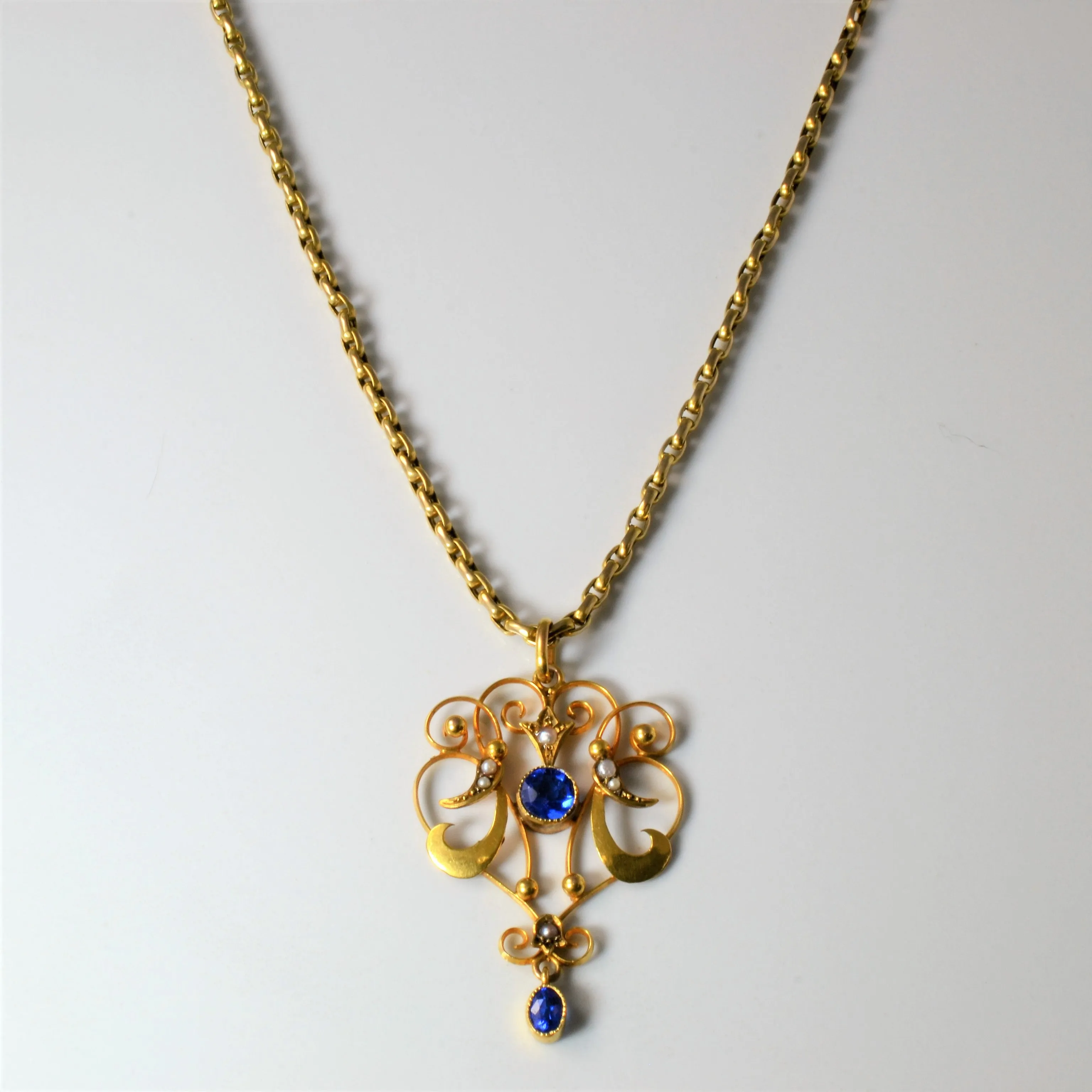 Vintage Filigree Design Multi Gemstone Necklace | 0.65ctw | 16"| Statement Look