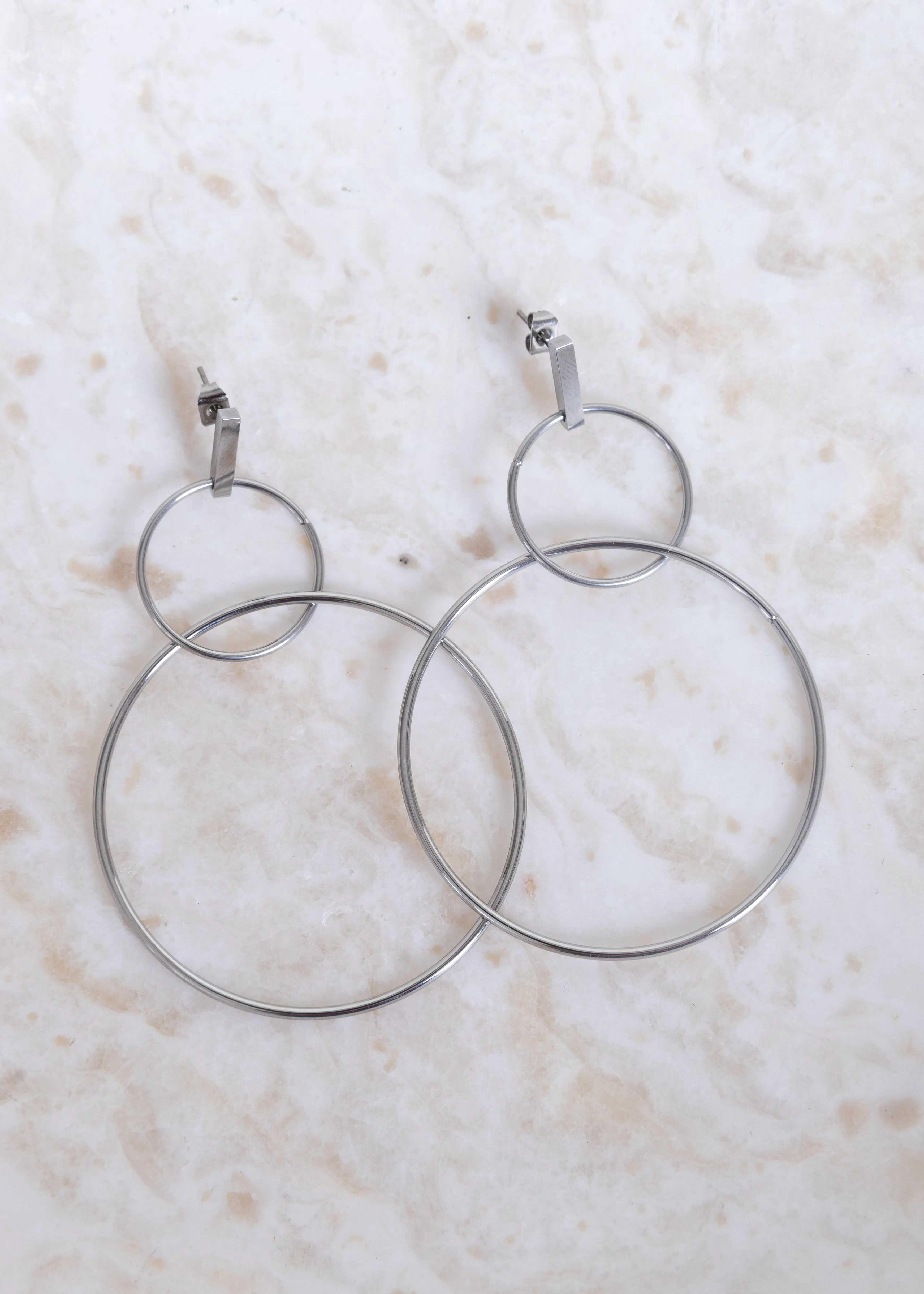 Decorative Decoration Durable Creation Jumping Through Hoops - Silver