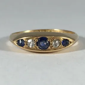 Vintage Spinel Diamond Ring. 18k Yellow Gold. Wedding Band. August Birthstone. Quality Work