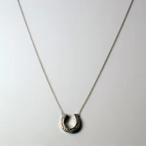 Pastel Look White Gold Diamond Pendant Necklace | 0.14ctw | 17"|