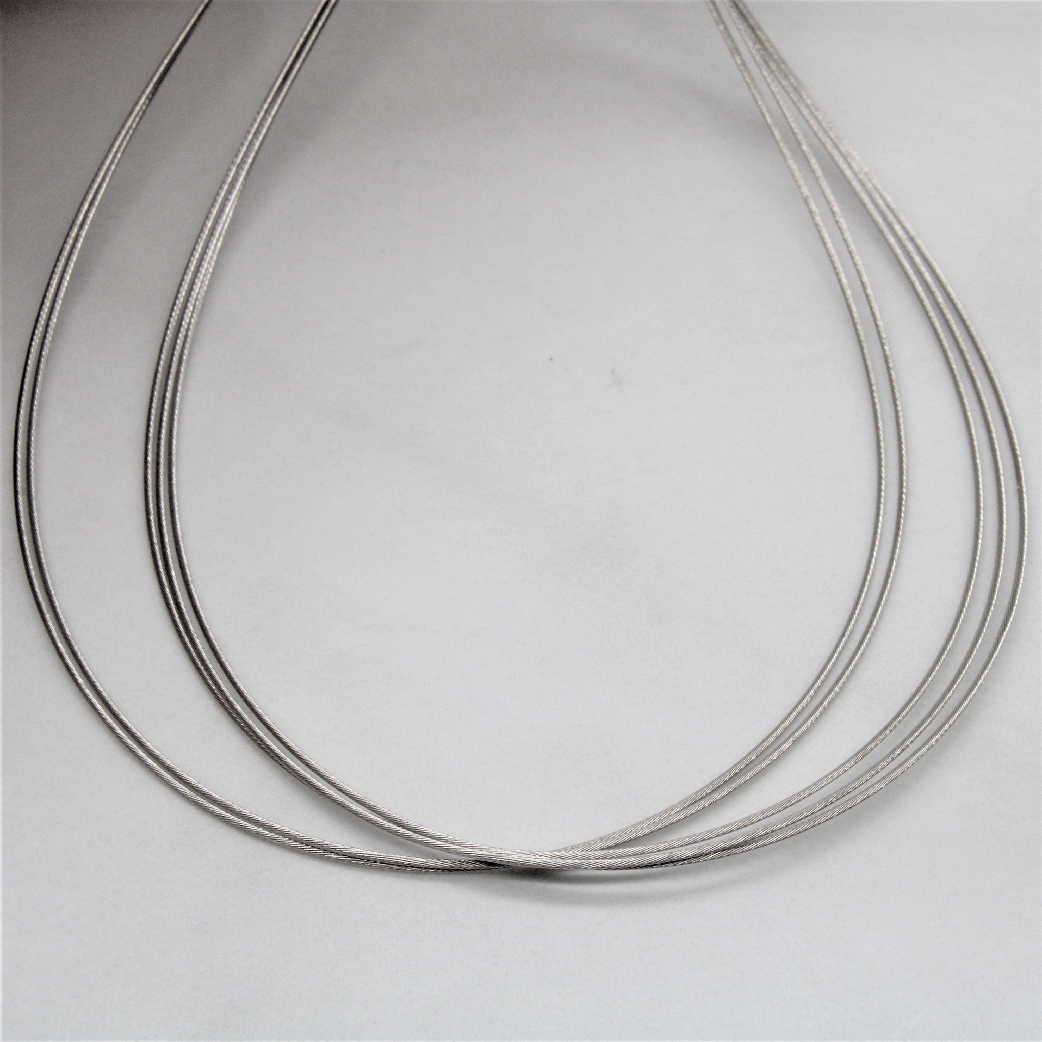 Polished Form Mood Accent Wire Strand Collar Necklace | 18" |