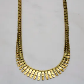 Yellow Gold Fringe Necklace | 17" | Artistic Edge